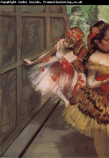 Edgar Degas Dancer at Background